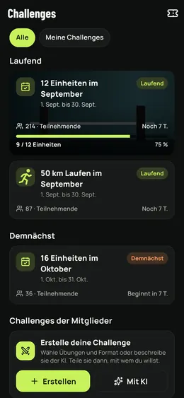 Laufende und kommende Challenges