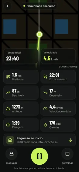 Uma caminhada em direto